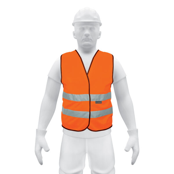 CHALECO CON CINTAS 2" ALTA VISIBILIDAD -NARANJA