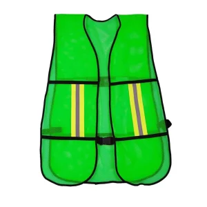 CHALECO DE MALLA CON REFLEJANTE VERDE