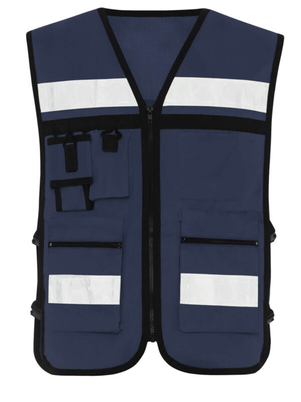 CHALECO TIPO BRIGADISTA AZUL MARINO
