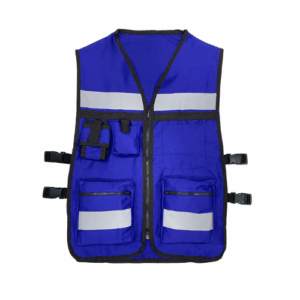 CHALECO TIPO BRIGADISTA AZUL REY