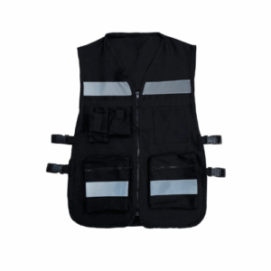 CHALECO TIPO BRIGADISTA NEGRO