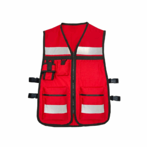 CHALECO TIPO BRIGADISTA ROJO