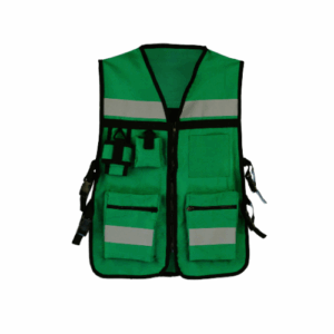 CHALECO TIPO BRIGADISTA VERDE BANDERA