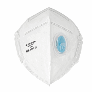 RESPIRADOR PLEGABLE N95, CON VÁLVULA PARTICULAS (CAJA C/10PZ)