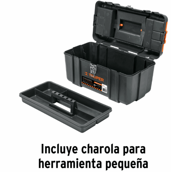 CAJA PARA HERRAMIENTA 17' CON COMPARTIMENTOS, BROCHES METÁLICOS - Image 3