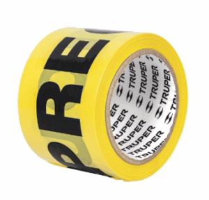 ROLLO CINTA LIMITADORA "PRECAUCION" AMARILLA  (7.5 CM X 100 MTS)