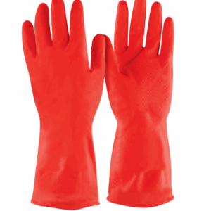 GUANTES DE LÁTEX PARA LIMPIEZA, ROJOS, G, PRETUL