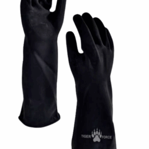 GUANTE DE HULE NEGRO 18" (45CM) TIGER FORCE