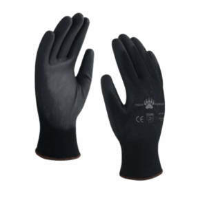 GUANTE DE NYLON CON POLIURETANO NEGRO TALLA 9 TIGER FORCE