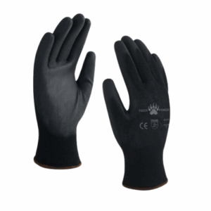 GUANTE DE NYLON CON POLIURETANO NEGRO TALLA 9 TIGER FORCE