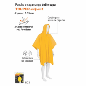 PONCHO O CAPAMANGA IMPERMEABLE