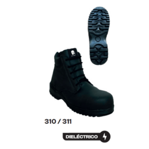 BOTA DE PIEL PARA PROTECCIÓN INDUSTRIAL DIELÉCTRICA CON CASQUILLO