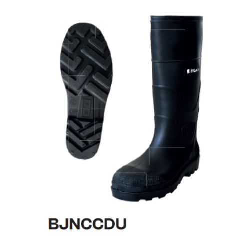 BOTA JARDINERA CON CASQUILLO COLOR NEGRO