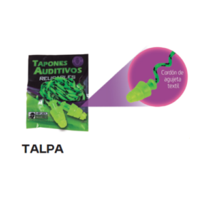 TAPÓN AUDITIVO CON CORDÓN DE AGUJETA LACK PLUS