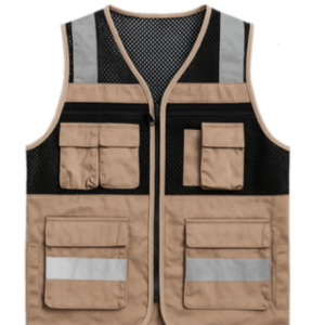CHALECO CAZADOR COLOR BEIGE